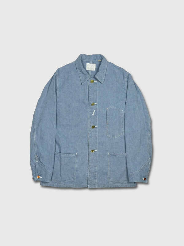 FULLCOUNT フルカウント カバーオール メンズ レディース 春 Early 1900s Pin Head Chore Jacket ピンヘッド チョア ジャケット 変形ボタン チェンジボタン おしゃれ かっこいい ブランド 綿 100％ ライトオンス 7.5オンス oz 2015-14｜RODEO BROS ／ ロデオブロス
