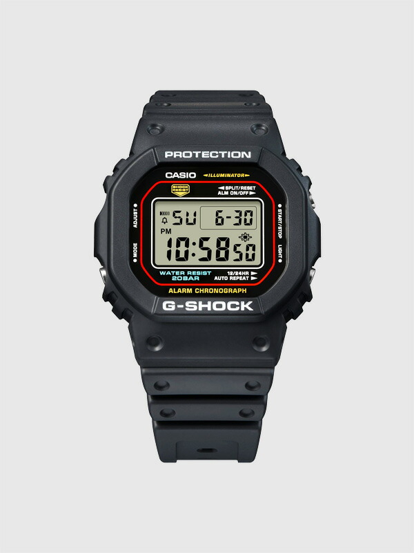 G-SHOCK Gショック 初代カラー 時計 腕時計 おしゃれ かわいい メンズ レディース カシオ 防水 DIGITAL 5600 SERIES Iconic Styles ブランドカラー 赤色 青色 黄色 オリジナル モデル ICONIC STYLES W ORIGIN COLOR 防水 DW-5600RL-1JF