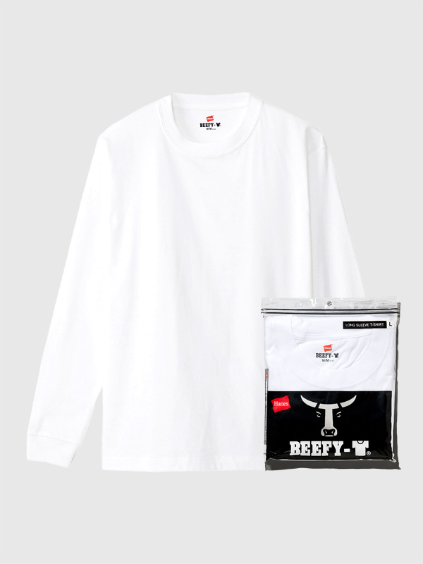 楽天市場 Hanes Beefy ロングスリーブ ヘインズ ビーフィー 長袖 Tシャツ メンズ レディース ユニセックス ロングtシャツ 長袖tシャツ 無地 パックtシャツ パックt ヘビーウエイト クルーネック 丸首 白 黒 H5186 ハロウィン プレゼント ギフト ラッピング Rodeo Bros