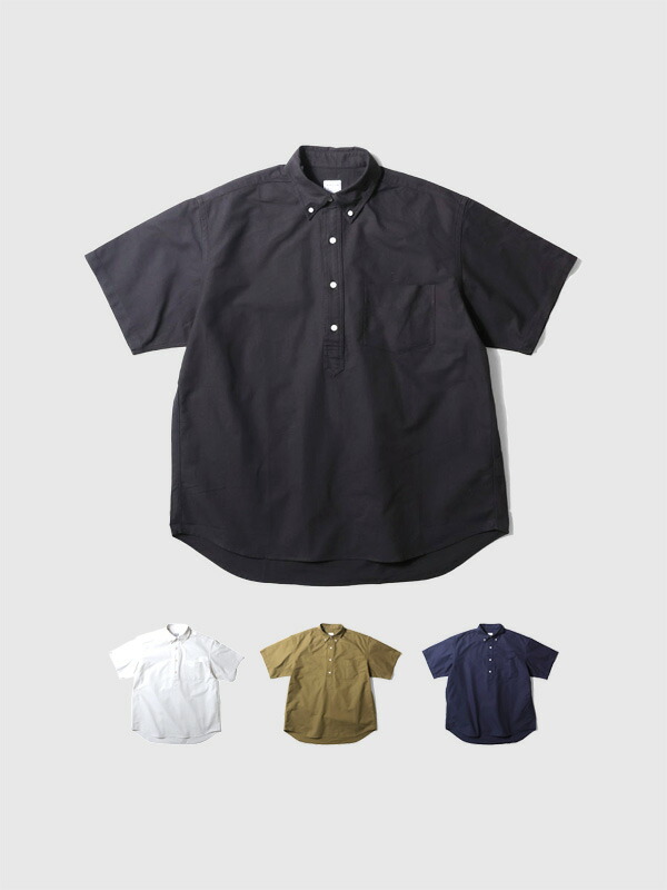HOUSTON 半袖シャツ X-LARGE ネイビー 楽天市場】HOUSTON ヒューストン 半袖シャツ バンドカラーシャツ