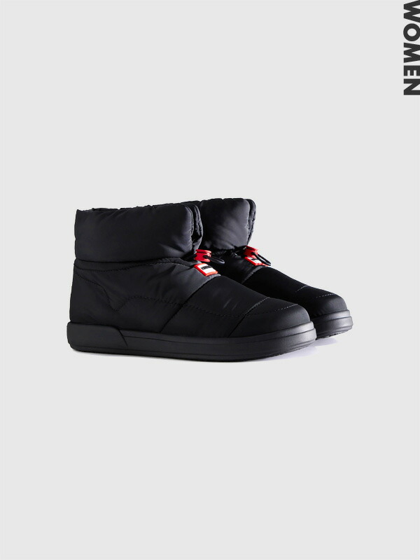 ♦︎本日お値下げ中♦︎HUNTER ハンター スノーブーツ 内側ボア 黒 楽天市場】HUNTER ハンター ブーツ スノーブーツ インアウト パファー