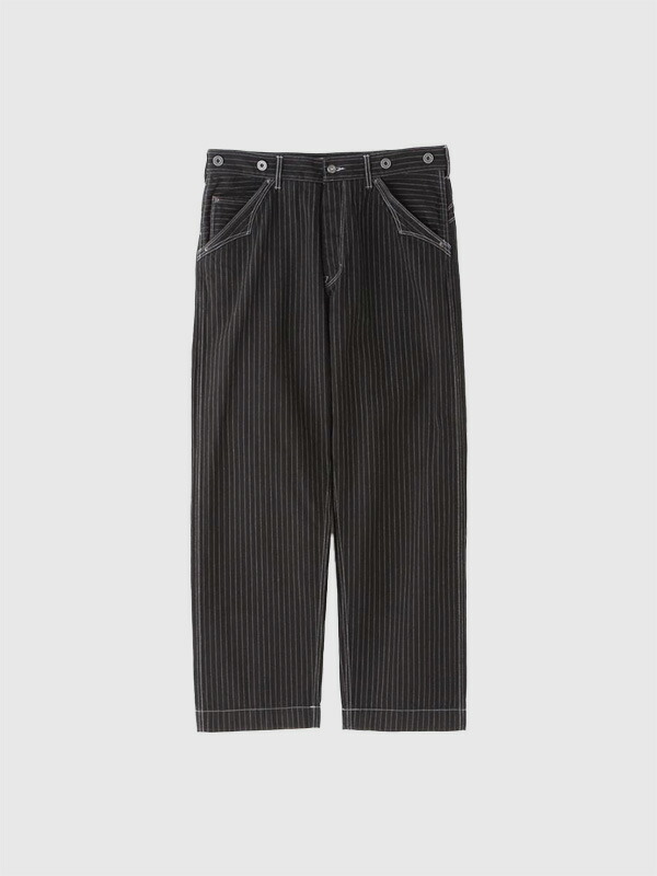 Schott 打つこと ヒッコリーストライプ ズボン下 メンズ レディース 今めかしい かっこいい OLD HICKORY DENIM PANTS 年寄りの ヒッコリー ジーンズ ズボン下 インディゴ 黒いこと シンチバック 広広とした引っ切りない 細工物ズボン下 自動二輪車 細工物 7825911002