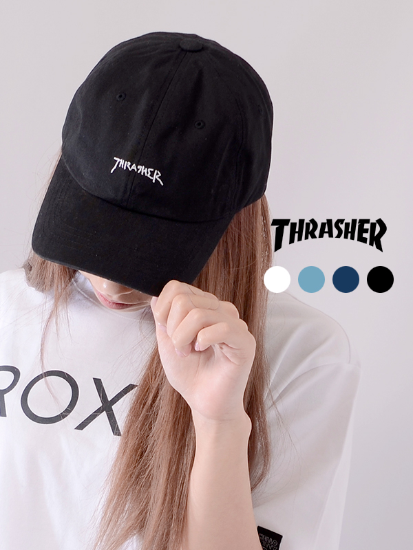 楽天市場 Thrasher スラッシャー キャップ レディース メンズ ユニセックス ブランド おしゃれ かわいい 帽子 Cap Logo 刺繍 ストラップバック 手書きロゴ 6panel 6パネル ローキャップ ストリート Gonz Logo Low Cap 16th C26 夏休み ギフト プレゼント ラッピング