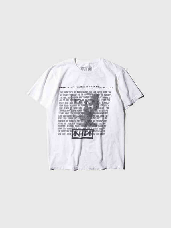 THRIFTY LOOK スリフティー ルック ティーシャツ 半袖 綿 100% NINE INCH NAILS ナイン・インチ・ネイルズ ダンス楽隊 T TL23S07500 Head Like a Hole