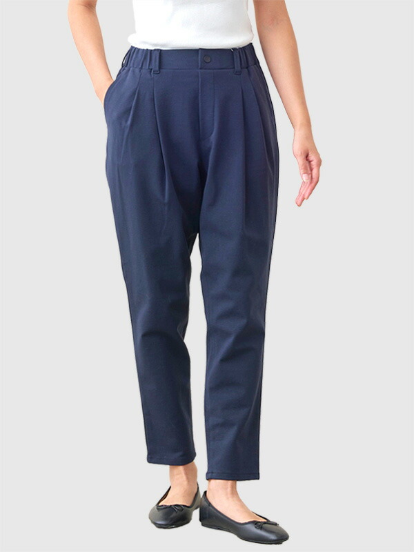 Westwood Outfitters ウエストウッド アウトフィッターズ パンツ レディース きれいめ トリックジップ テーパードパンツ タックパンツ イージーパンツ ウエストゴム ストレッチ 伸びる ペールトーンカラー 8117123 8138123