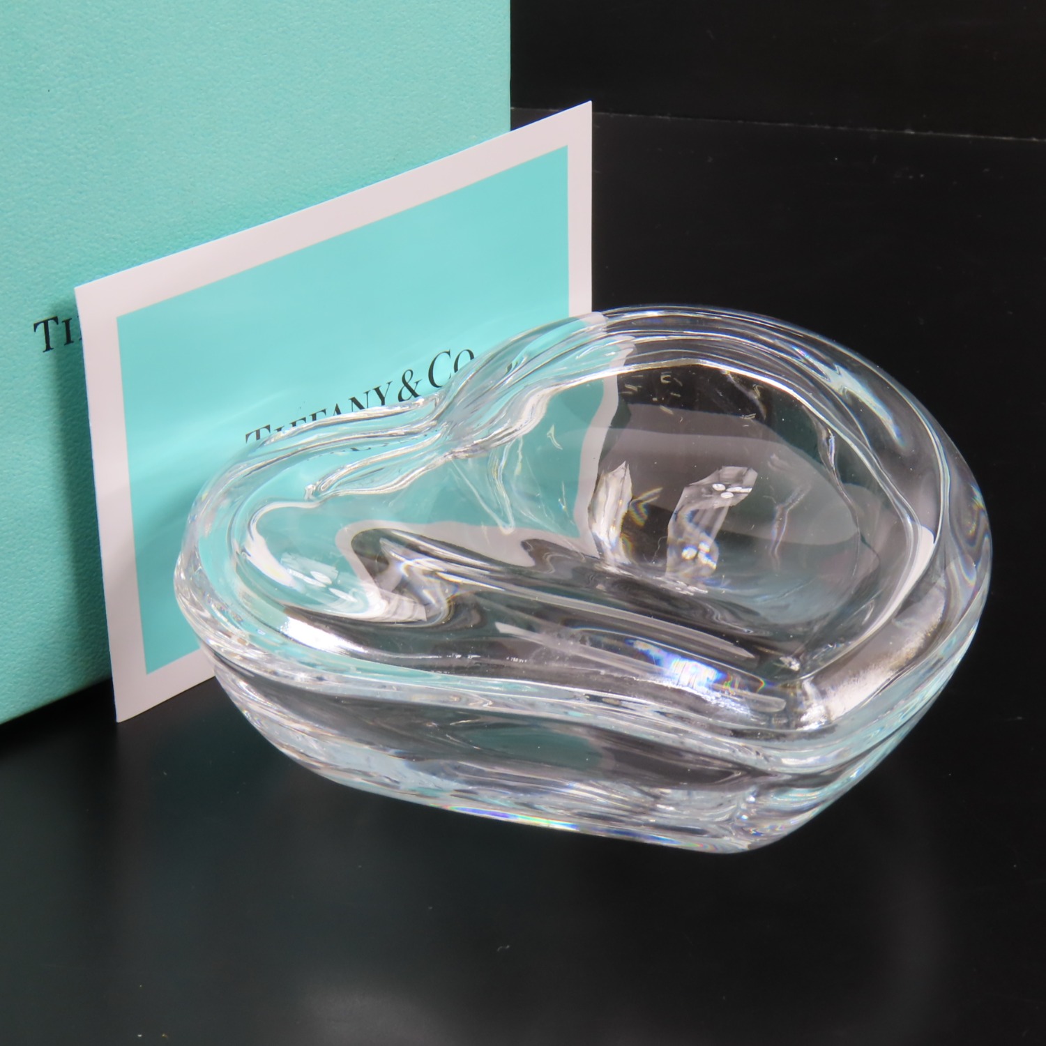 【中古】 Tiffany ＆ Co. ティファニー  クリスタルハートボックス エルサ・ペレッティ ホーム  アクセサリー 置き物 クリスタル 24006226 HO 楽天市場】【中古】 Tiffany ＆ Co. ティファニー クリスタル