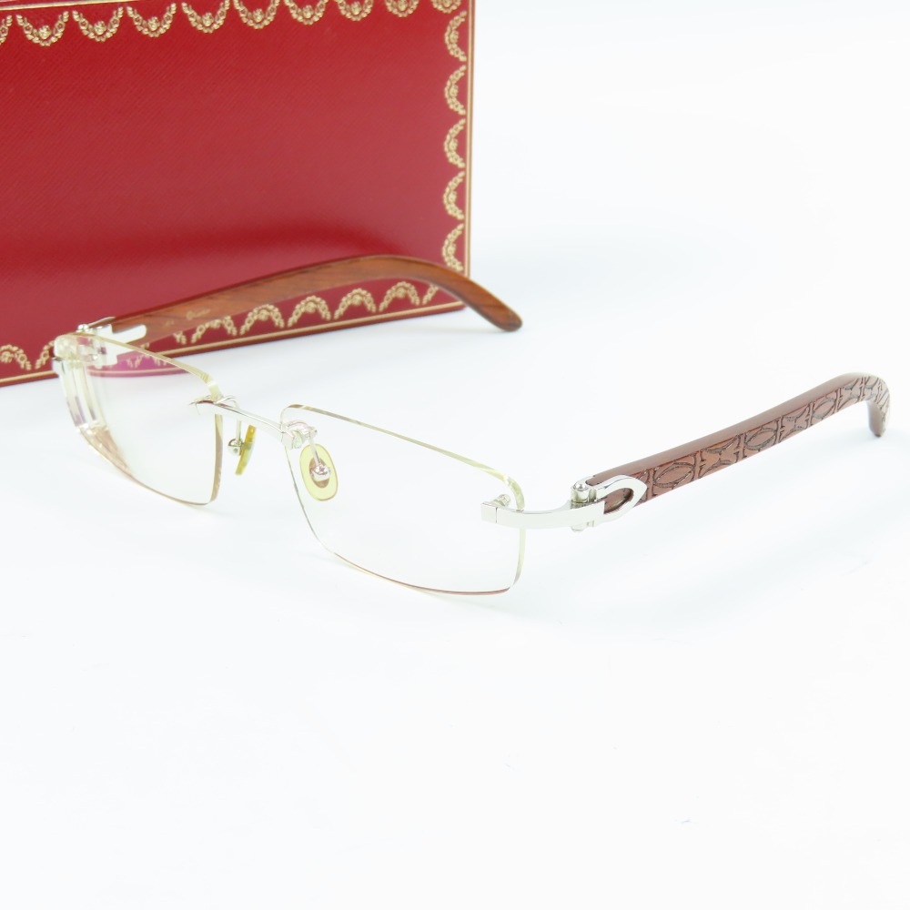 【Cartier】レクタングル フレームレス メガネ ☆関税送料込み☆ 楽天市場】極美品 Cartier カルティエ レクタングル リムレス