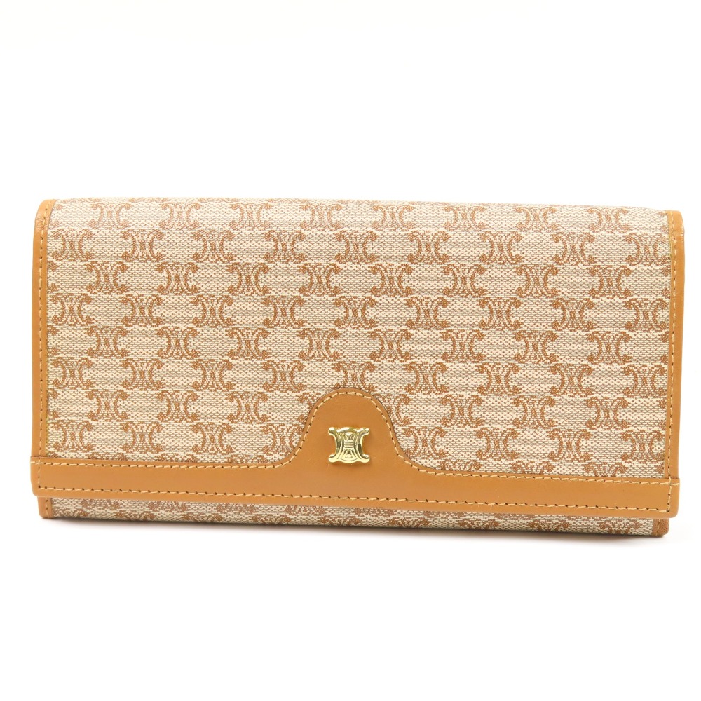 楽天市場】【財布】CELINE セリーヌ マカダム柄 がま口長財布 ガマ口長