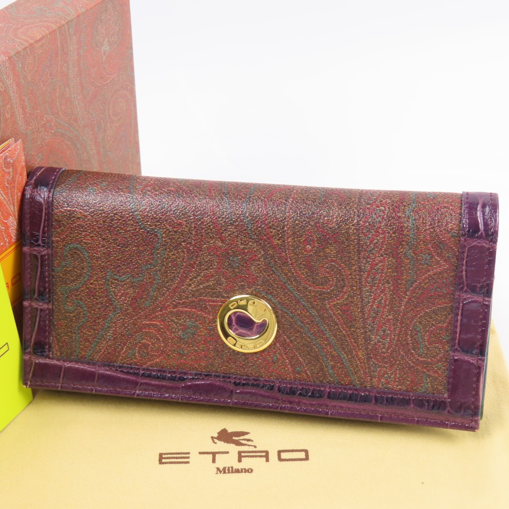 K*a様 【未使用　美品】ETRO長財布 マルチ ペイズリー柄/ラウンドファスナ 楽天市場】エトロ（カラーマルチカラー）（レディース財布｜財布