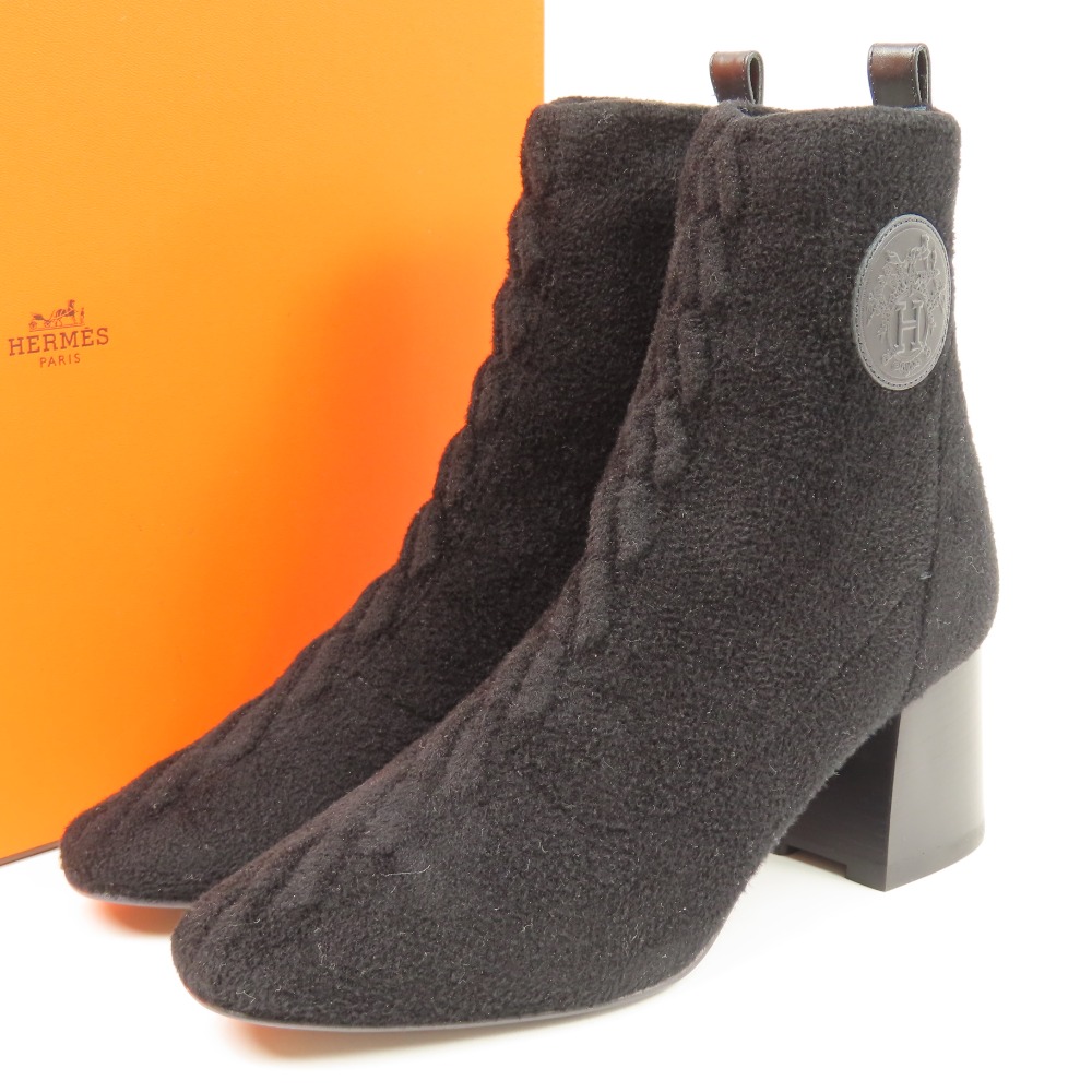 楽天市場】HERMES エルメス ショートブーツ ヴォルヴェール60 マロン