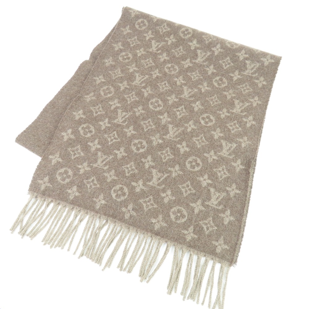 極美品✨️ルイヴィトンエシャルプモノグラムグラディエント　カシミヤマフラー正規品 LOUIS VUITTON (ルイヴィトン) エシャルプ モノグラム