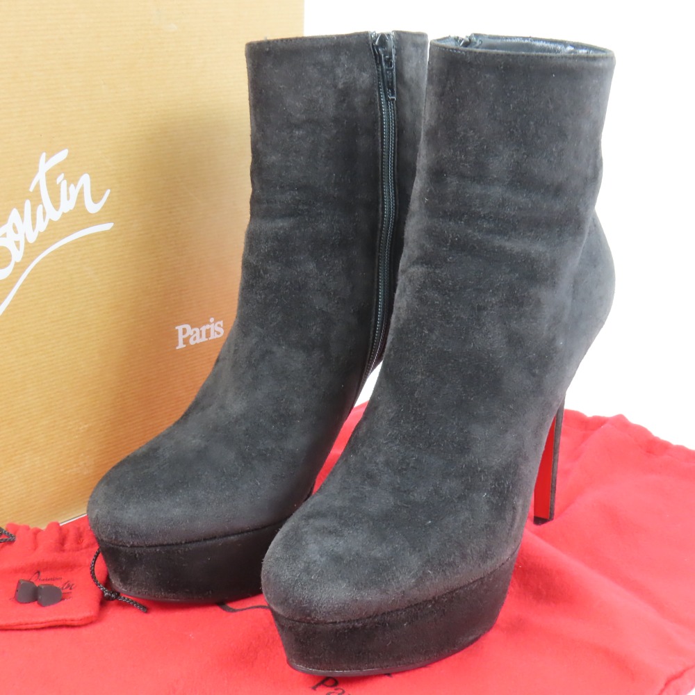 新品クリスチャンルブタン　24㎝　スパイクショートブーツ 新品クリスチャンルブタン 24㎝ スパイクショートブーツ