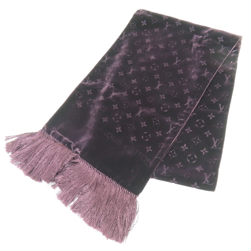 ルイヴィトン　モノグラム　ストール　エシャルプ　ブルール　ブラウン　ベロア 楽天市場】LOUIS VUITTON ルイ ヴィトン エシャルプ ブルール