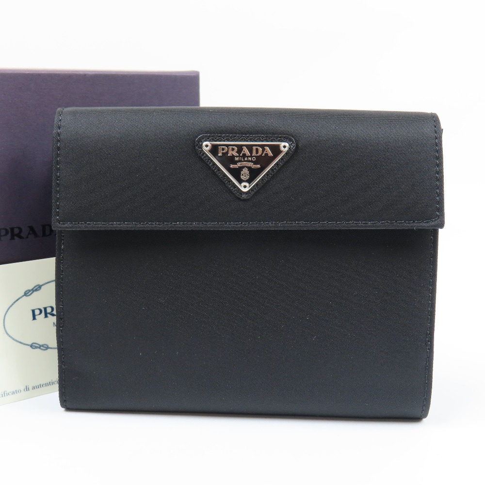 楽天市場】【新品未使用品】【財布】PRADA プラダ 2つ折財布 ロゴ