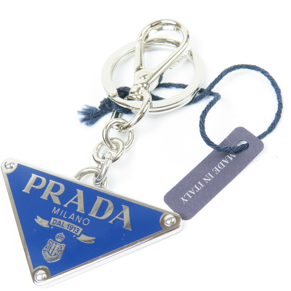 楽天市場】【未使用品】PRADA プラダ ロゴ プレート キーホルダー