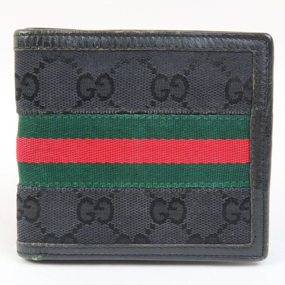 楽天市場】本物 グッチ GUCCI インターロッキング G 二つ折り 折財布