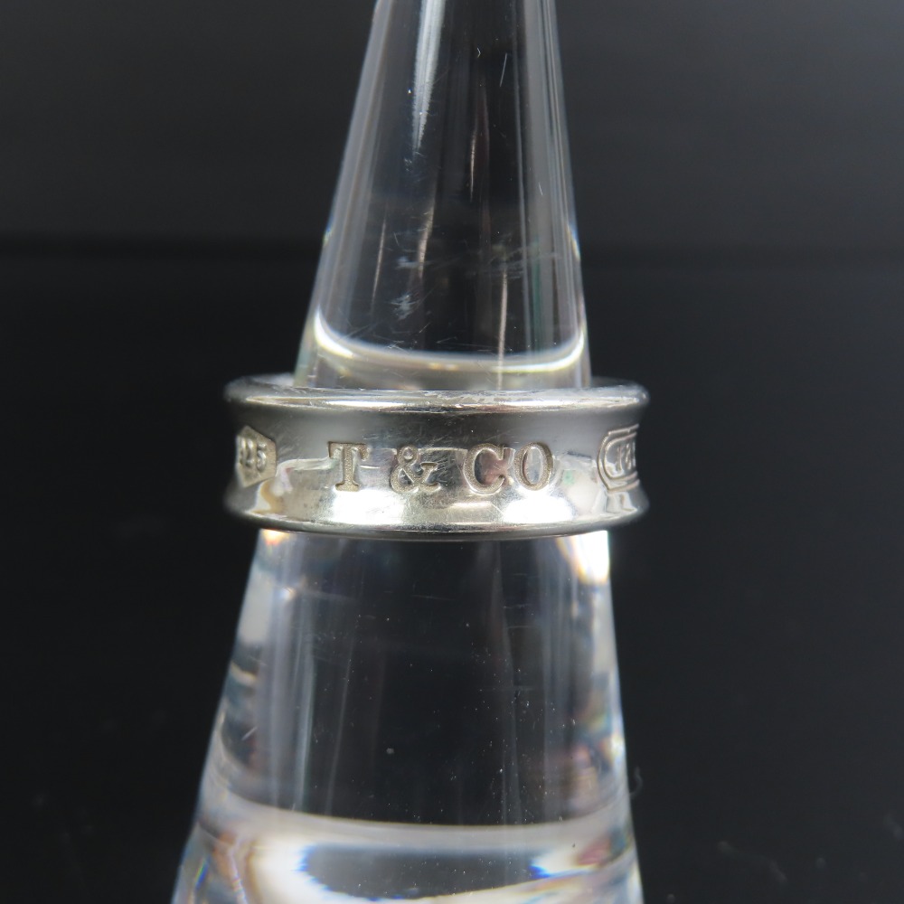 ティファニー 1837 925 7.5g アクセサリー指輪 アクセサリー リング・指輪 GP シルバー レディース【中古】新品同様美品 本物 TIFFANY&Co.｜Hybrid