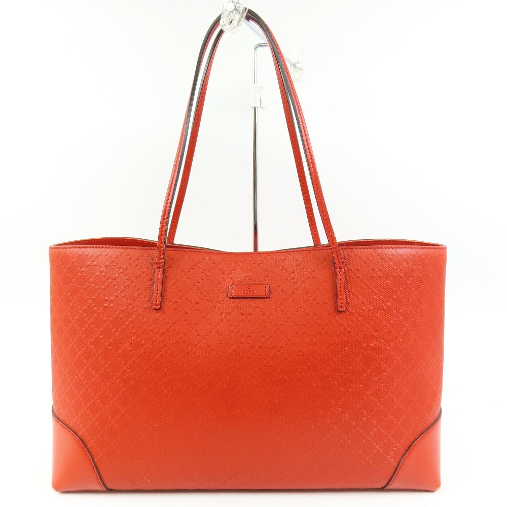 グッチ ディアマンテ ショルダーバッグ 353397 トートバッグ レザー レッド レディース【中古】綺麗 本物 GUCCI