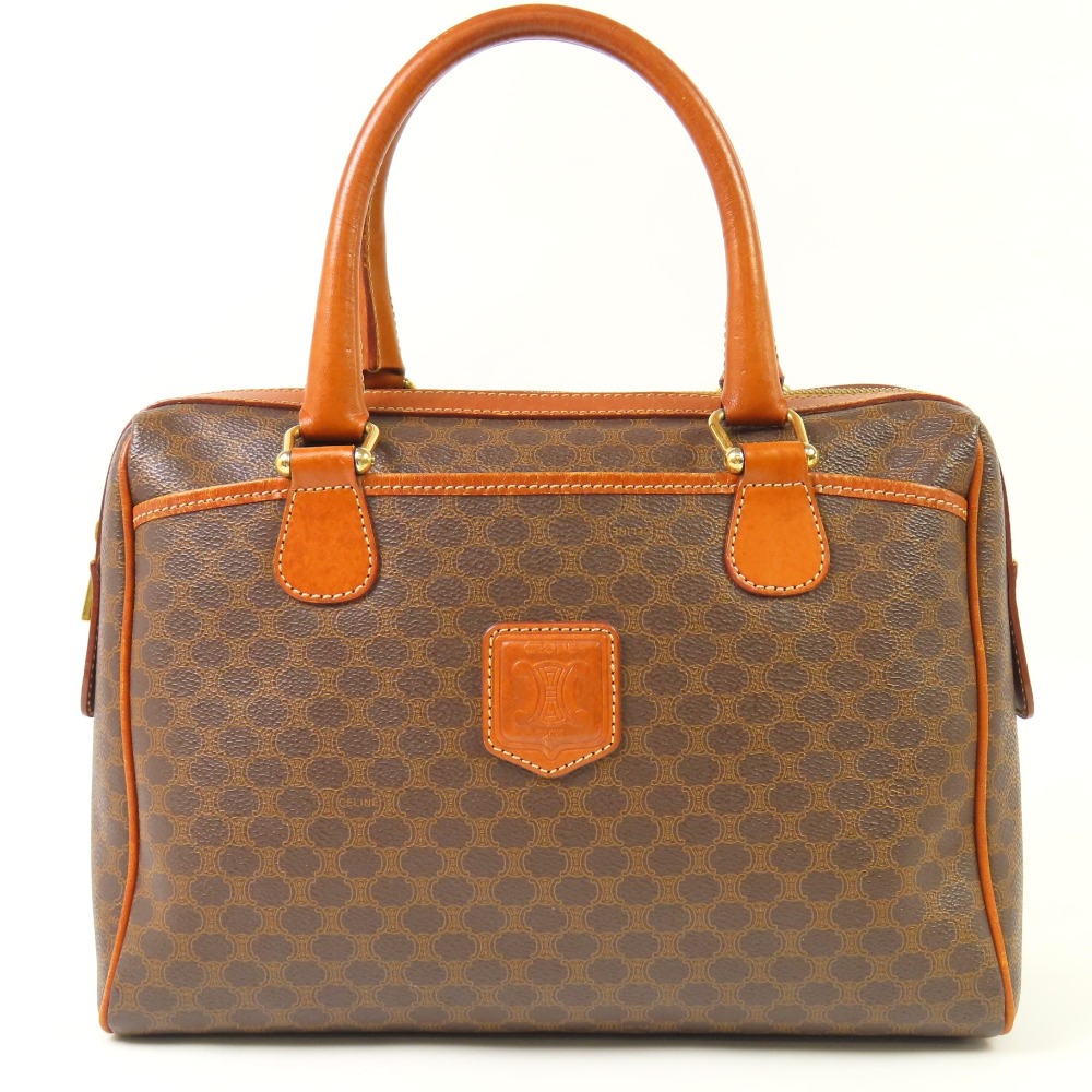 CELINE セリーヌ ミニボストンバッグ マカダム トリオンフ ロゴ CELINE セリーヌ ミニボストンバッグ マカダム トリオンフ ロゴ