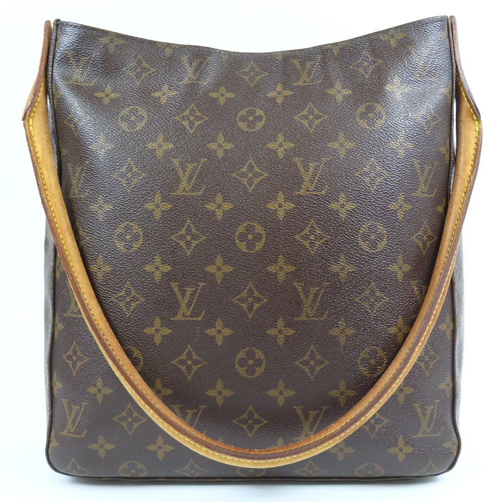 ルイヴィトン ルーピングGM ヴィンテージ モノグラム ショルダーバッグ PVC ブラウン レディース【中古】 本物 LOUIS VUITTON