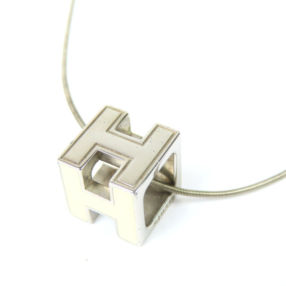 エルメス カージュドアッシュ Hキューブ アクセサリー ヴィンテージ ネックレス GP シルバー【中古】綺麗 本物 HERMES｜Hybrid 24,600円