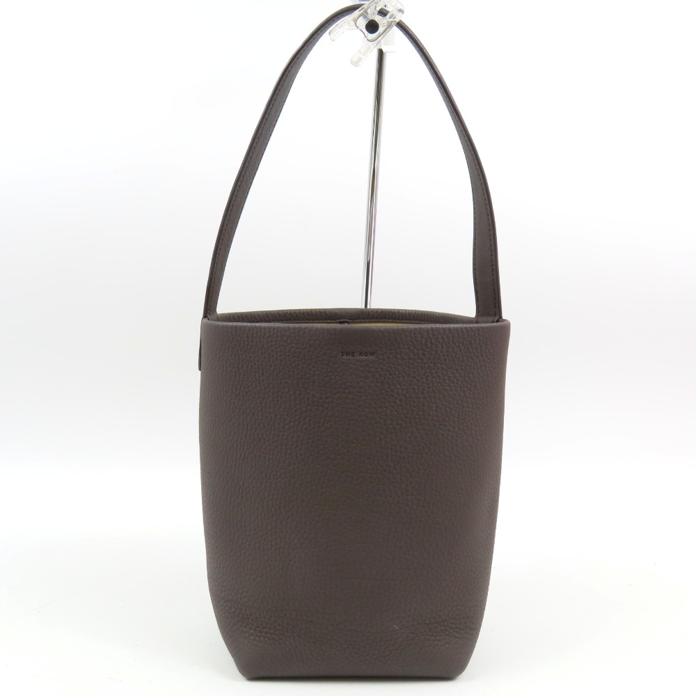 ザロウ Small N/S Park Tote パークトート スモール ハンドバッグ ハンドバッグ レザー ダークブラウン レディース【中古】新品同様美品 本物 THE ROW