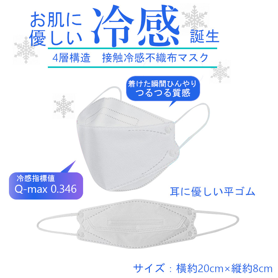 楽天市場】誕生！肌に優しい接触冷感タイプKF94マスク ひんやり4層構造不織布マスク10枚組 接触冷感Q-max0.346！つるつる質感！ 使い捨て マスク 細菌99％カット! ノーズワイヤー入り 通気性 立体構造 高密度フィルター 韓国製日本製マスクも別途 ncmc4359P10＊ : ロマンス  ...