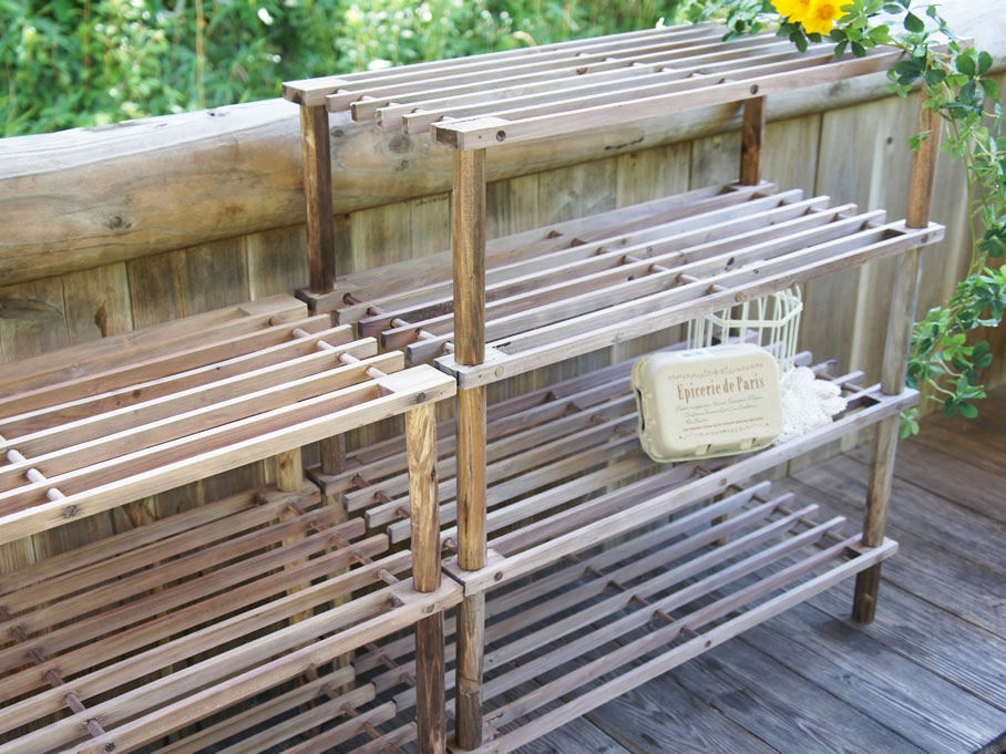 新品 マルチフリー＆シューズラック 4段 ブラウン 楽天市場】マルチフリー＆シューズラック 4段 ブラウン 収納 フリー