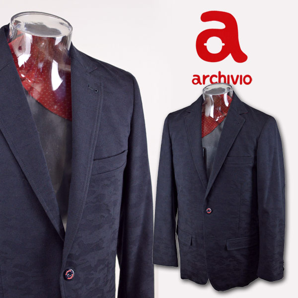 【送料無料】アルチビオ メンズ ジャケットL archivio 524919-60｜ＲＯＵＮＤ ＯＶＥＲ
