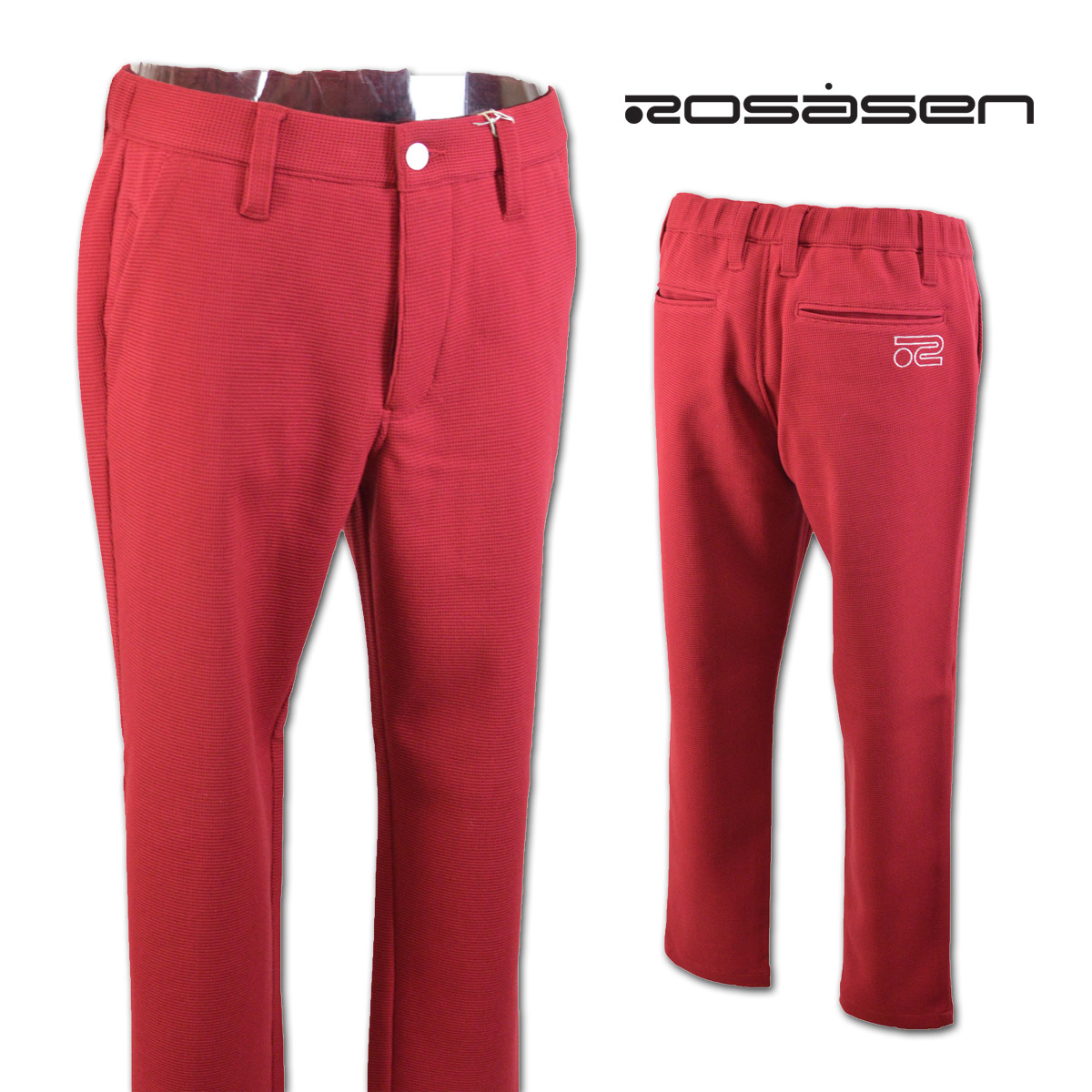 楽天市場 ロサーセン パンツ メンズ 秋冬用 赤 W79 W W85 044 68 あす楽 送料無料 Rosasen ゴルフ ゴルフウェア ストレッチ スポーツウェア おしゃれ かっこいい プレゼント ギフト Golf ｒｏｕｎｄ ｏｖｅｒ
