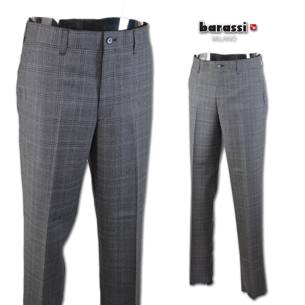 バラシ パンツ メンズ 春夏用 紺 グレー W82 W85 W88 2250-4113-30【 送料無料 】[ BARASSI ストレッチ ノータック かっこいい おしゃれ 大きいサイズ プレゼント ギフト アウトレット セール SALE 夏 ]｜ＲＯＵＮＤ ＯＶＥＲ