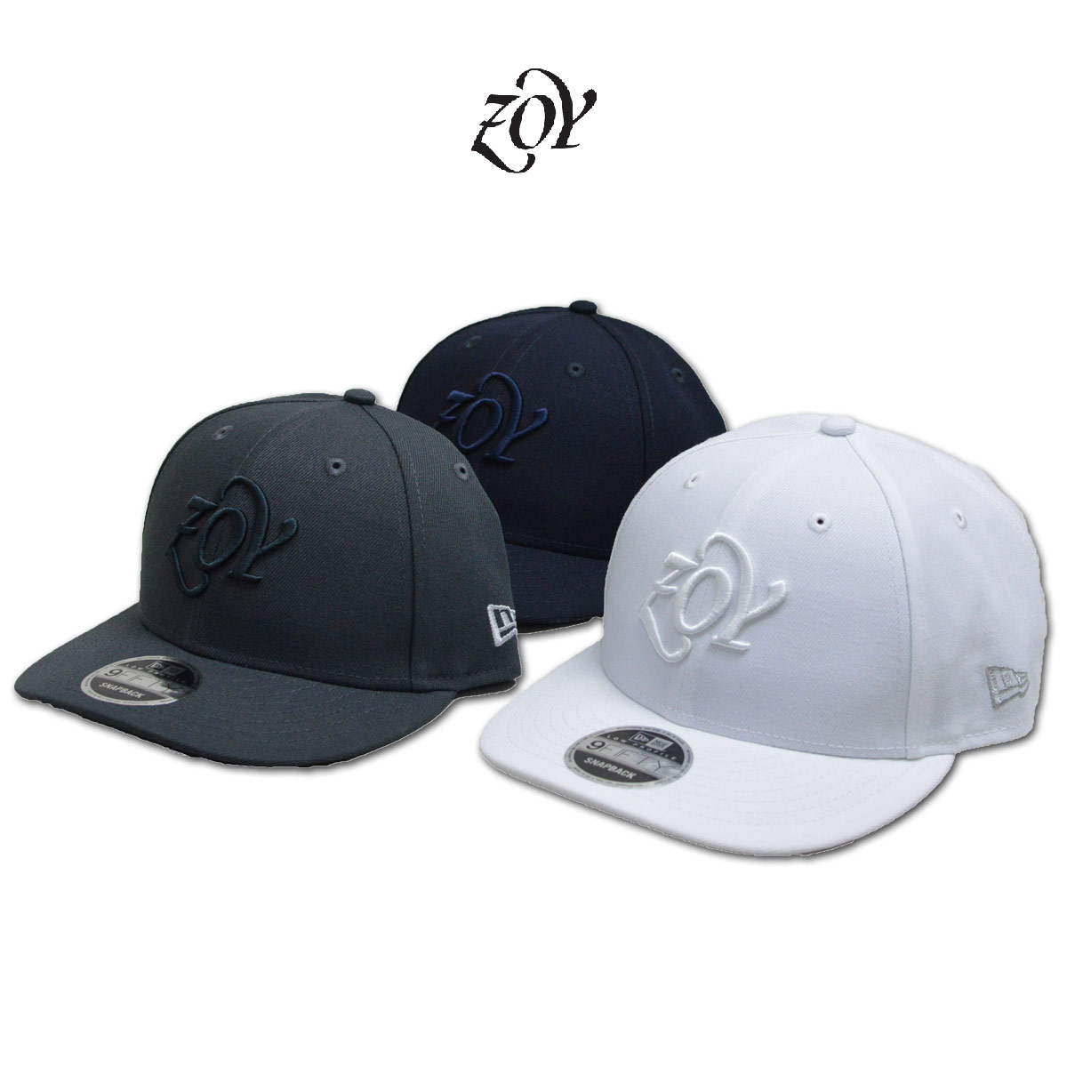 ZOY キャップ帽子 メンズ 白 紺 チャコール 071779855 【 送料無料 】[ ゾーイ ゾイ キャップ 帽子 NEW ERA ニューエラ ギフト フラットキャップ かっこいい おしゃれ golf ゴルフ ウェア プレゼント レア ]