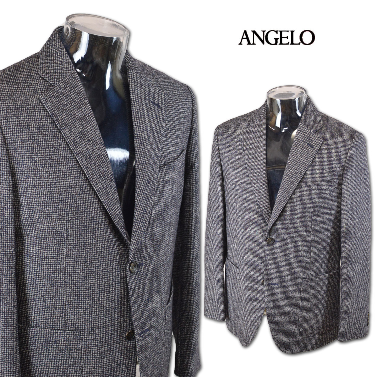 アンジェロ ジャケット メンズ 秋冬用 パープル M L 27-4102-04-15 【 送料無料 】 [ ANGELO 長袖 ジャケット テーラードジャケット ウール 大きいサイズ ゴルフ かっこいい おしゃれ プレゼント ギフト セール アウトレット アンジェロジャパン ]