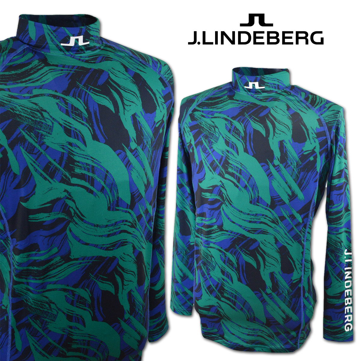 J.リンドバーグ 長袖ハイネックシャツ メンズ 秋冬用 グリーン 緑 M L 071-29913-27 【 送料無料 】 [ J.LINDEBERG Jリンドバーグ ジェイリンドバーグ ゴルフ ゴルフウェア 長袖 ハイネック ギフト プレゼント モックネック セール アウトレット ]