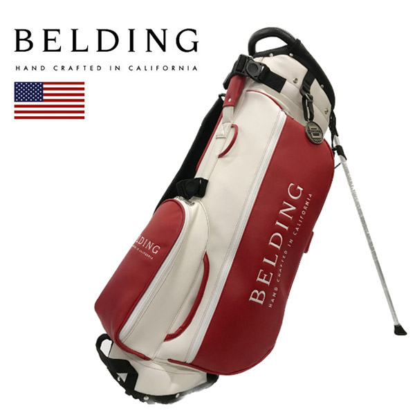 BELDING スタンド付きキャディバッグ ホワイト 楽天市場】BELDING キャディバッグ メンズ 白 hbcb850153【 あす