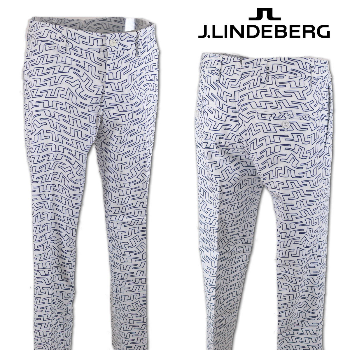 J.リンドバーグ パンツ メンズ 春夏用 白 W80 W84,W86,W88,W90 071-78413-104 【 送料無料 】 [ J.LINDEBERG Jリンドバーグ ストレッチ ジェイリンドバーグ ゴルフ ウェア ゴルフウェア ギフト プレゼント セール アウトレット ]