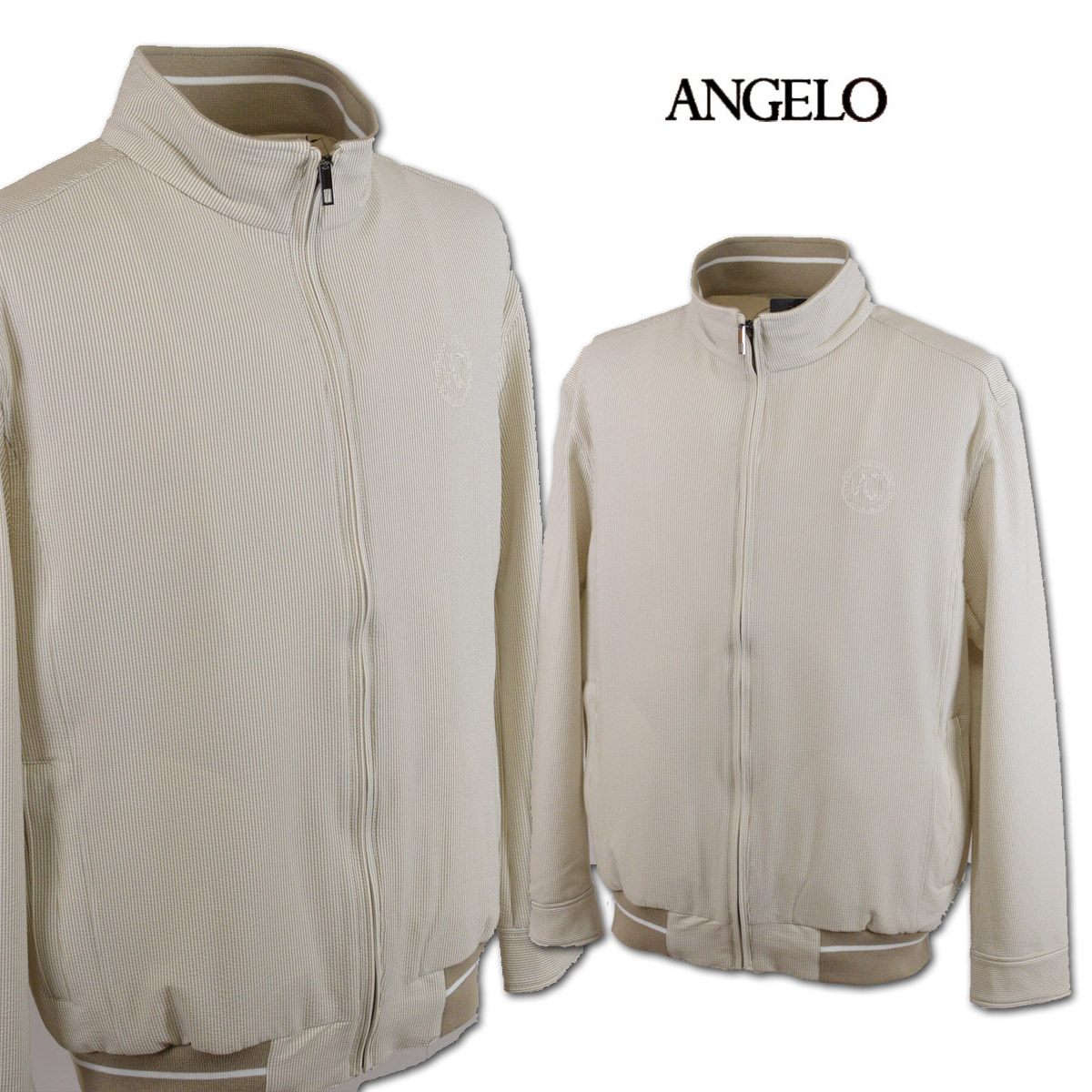 アンジェロ ブルゾン メンズ 春夏用 モカ茶 L LL 31-3102-04-23 【 送料無料 】 [ ANGELO 大きいサイズ ゴルフ かっこいい おしゃれ プレゼント ギフト golf アウター セール アウトレット アンジェロジャパン ]
