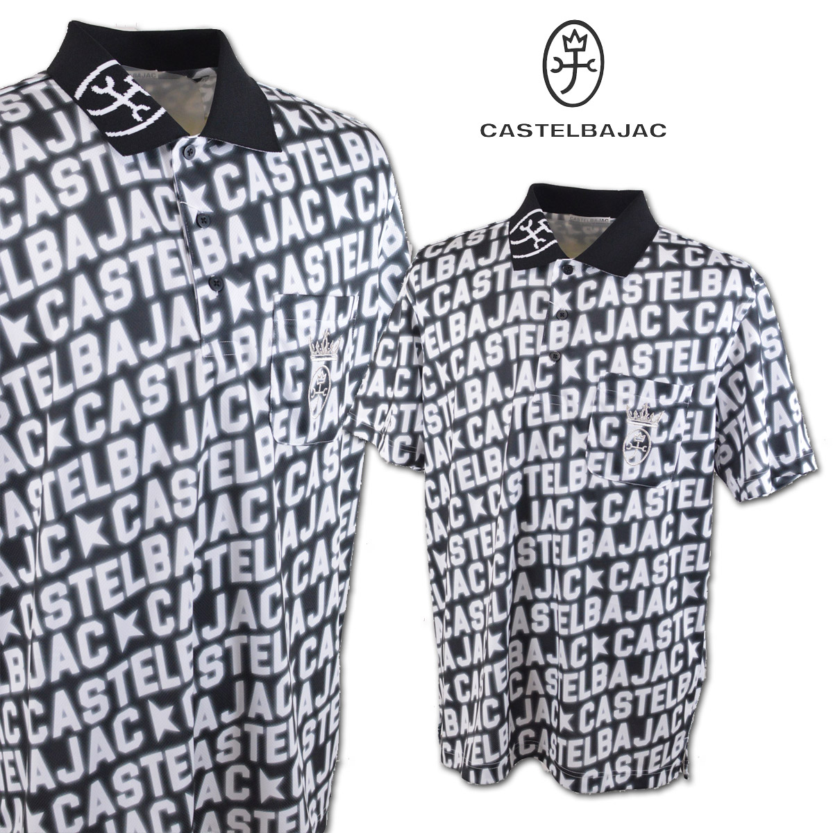 カステルバジャック 半袖ポロシャツ メンズ 春夏用 黒 L LL 7234174152-99 【 送料無料 】 [ CASTELBAJAC ポロシャツ ポロ 大きいサイズ ゴルフ かっこいい おしゃれ カステル バジャック プレゼント ギフト セール アウトレット 服 ]
