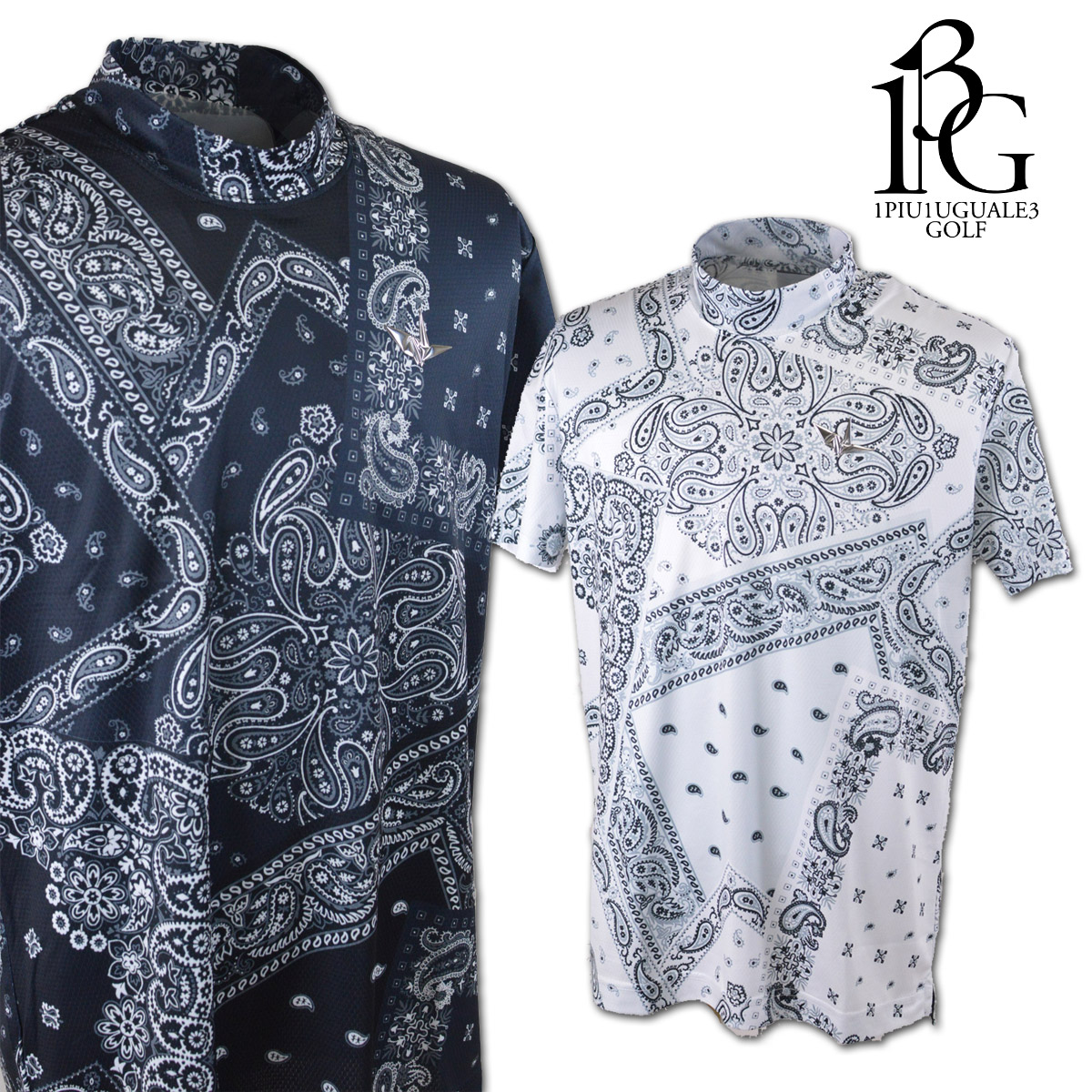 楽天市場】1PIU1UGUALE3 GOLF 長袖ポロシャツ メンズ 秋冬用 黒 白 M L