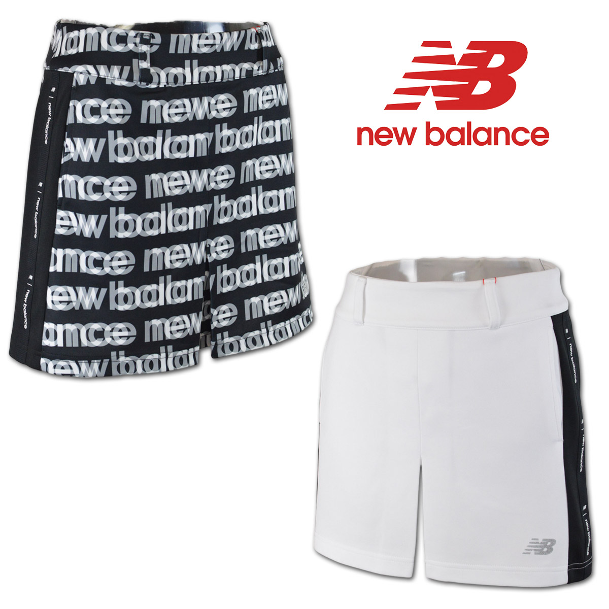 ニューバランス スカート レディース 秋冬用 白 黒 S M L 012-4234508【 送料無料 】[ new balance ゴルフウェア ゴルフ ウェア golf ストレッチ セットアップ 新作 かわいい おしゃれ ギフト プレゼント セール アウトレット ]｜ＲＯＵＮＤ ＯＶＥＲ