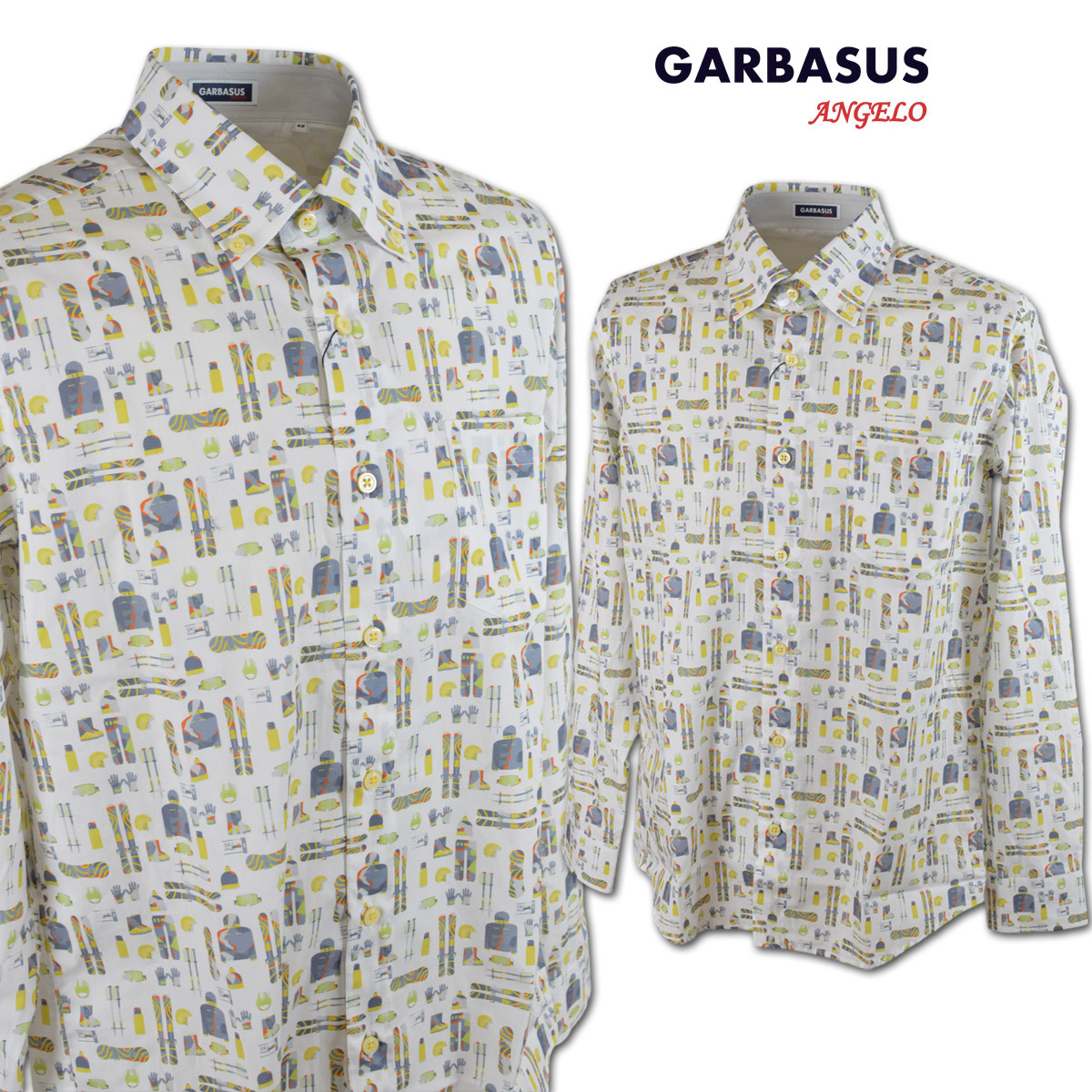 アンジェロ ガルバス 長袖シャツ メンズ 秋冬用 白 M L 45-1103-03-01 【 送料無料 】 [ ANGELO GARBASUS 長袖 シャツ ボタンダウン 大きいサイズ ゴルフ かっこいい おしゃれ プレゼント ギフト セール アウトレット アンジェロジャパン ]