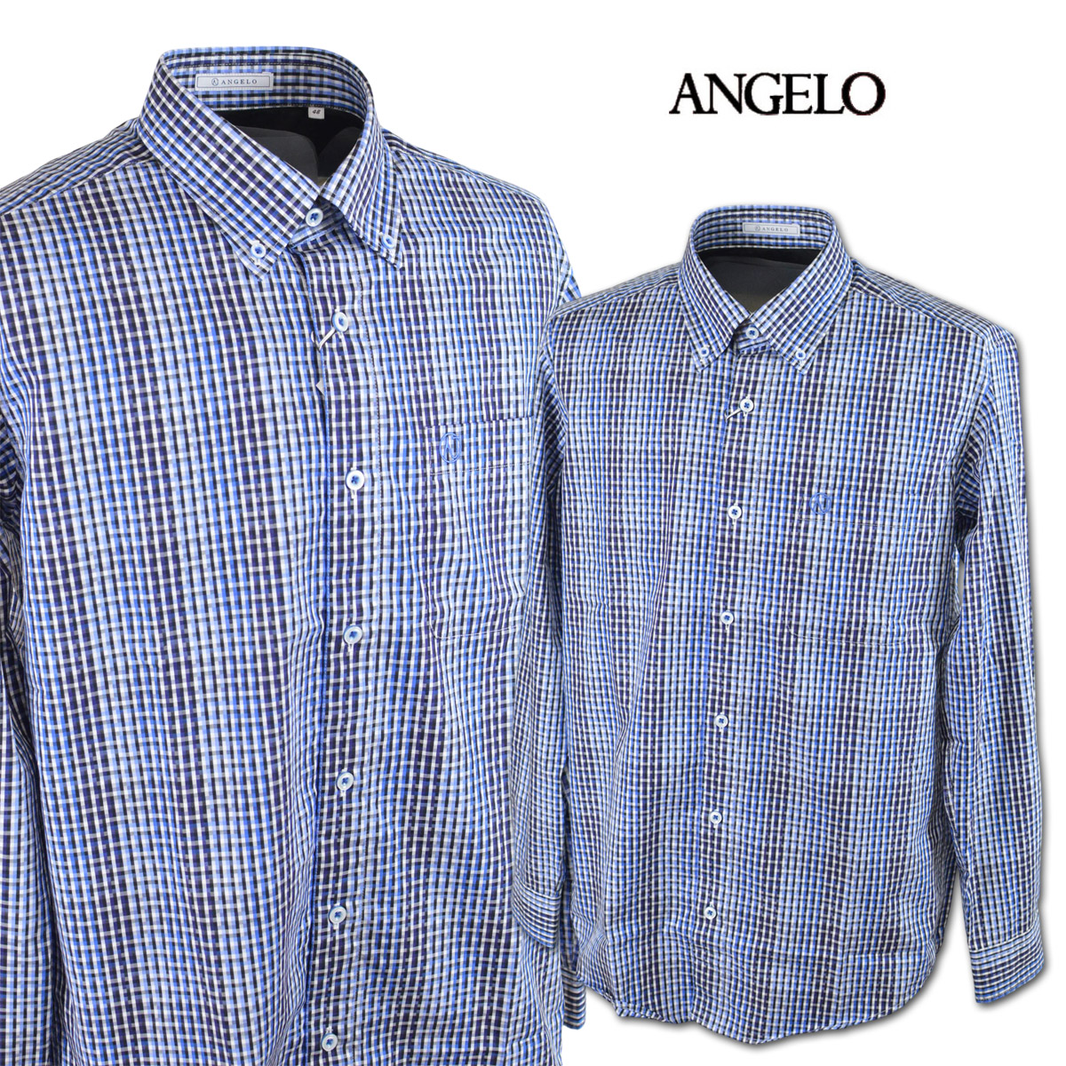 アンジェロ 長袖シャツ メンズ 秋冬用 青 M L 45-1107-04-45【 送料無料 】 [ ANGELO 長袖 シャツ 大きいサイズ ゴルフ かっこいい おしゃれ プレゼント ギフト セール アウトレット アンジェロジャパン ]｜ＲＯＵＮＤ ＯＶＥＲ 13,213円