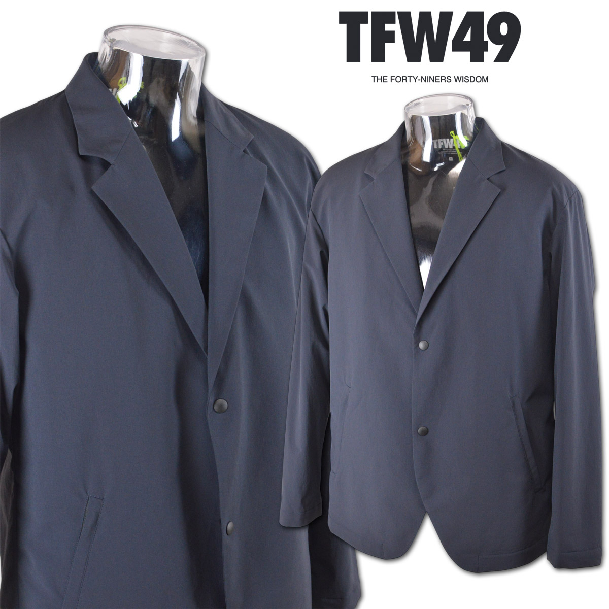 TFW49 グレー キルティングジャケット TFW49 HICH-TECH OUTER COLLECTION | TFW49（ティーエフ