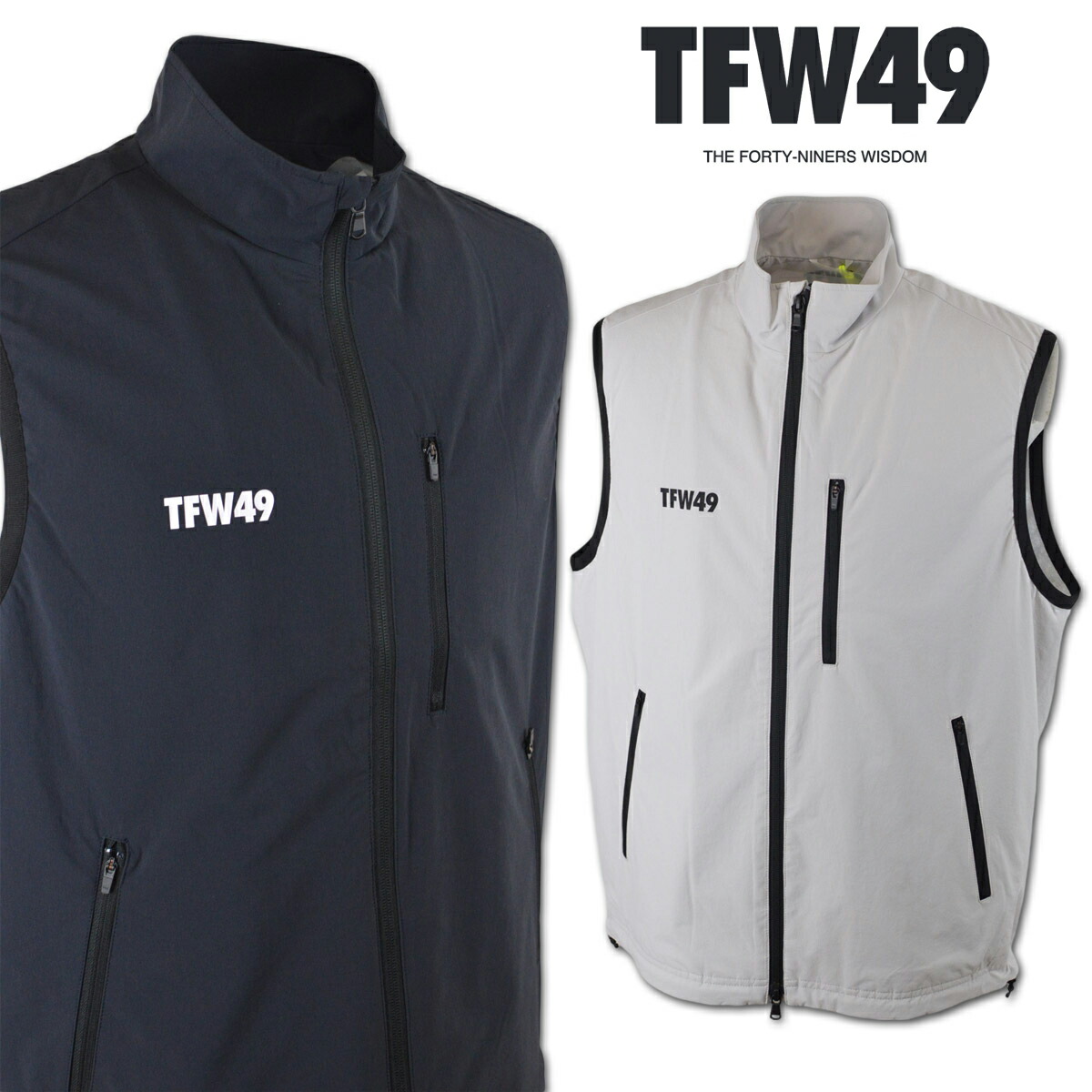 楽天市場】TFW49 ダウンベスト メンズ 秋冬用 黒 グレー M L LL