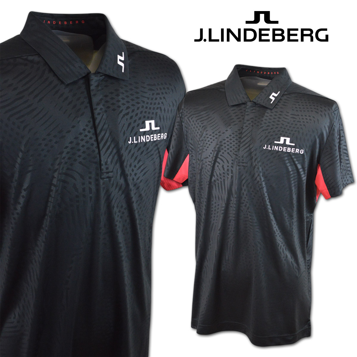 J.リンドバーグ 半袖スポーツシャツ メンズ 春夏用 黒 S M L 071-23358-19\u003cBR\u003e【  貨物輸送無料 】 [ J.LINDEBERG Jリンドバーグ ジェイリンドバーグ ゴルフ お召しもの ゴルフお召しもの 半袖 スポーツシャツ 吸汗速乾 ポロ 心地よい 新作 差し上げ物 差し上げ物 夏 父の日 ] ウェア-シャツ・ポロシャツ