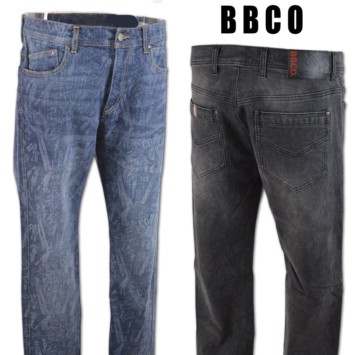 BBCO ビビコ ジーンズ メンズ 秋冬用 紺 グレー W79 W85 W88 W95 W100 45-5302-01 【 送料無料 】 [ ジーパン デニム 大きいサイズ ゴルフ かっこいい おしゃれ プレゼント ギフト セール アウトレット アンジェロジャパン ]