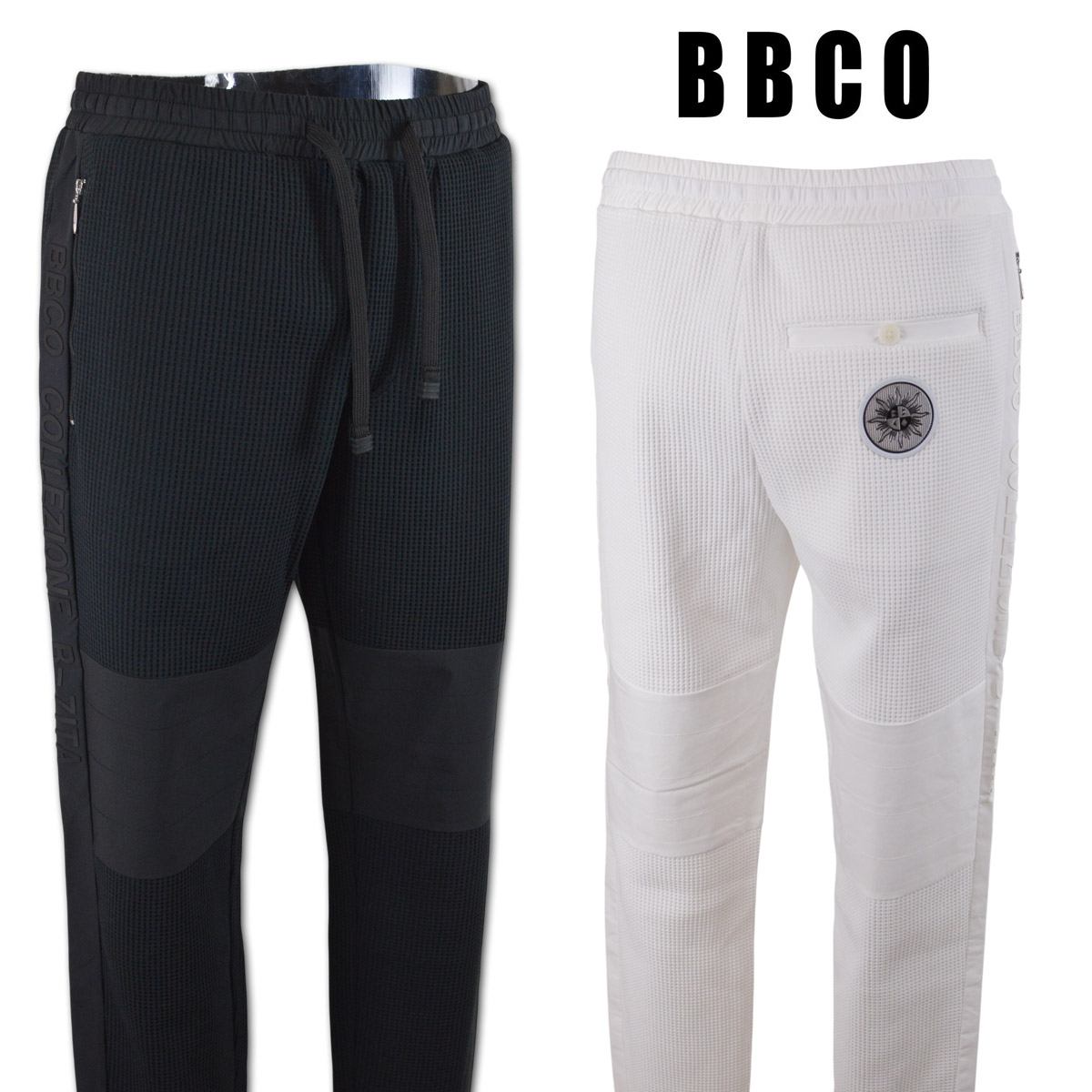 BBCO ビビコ パンツ メンズ 春夏用 白 黒 M L 3L 51-5306-01 【 送料無料 】 [ 大きいサイズ セットアップ ゴルフ スウェット ストレッチ かっこいい おしゃれ ゆったり プレゼント ギフト ]