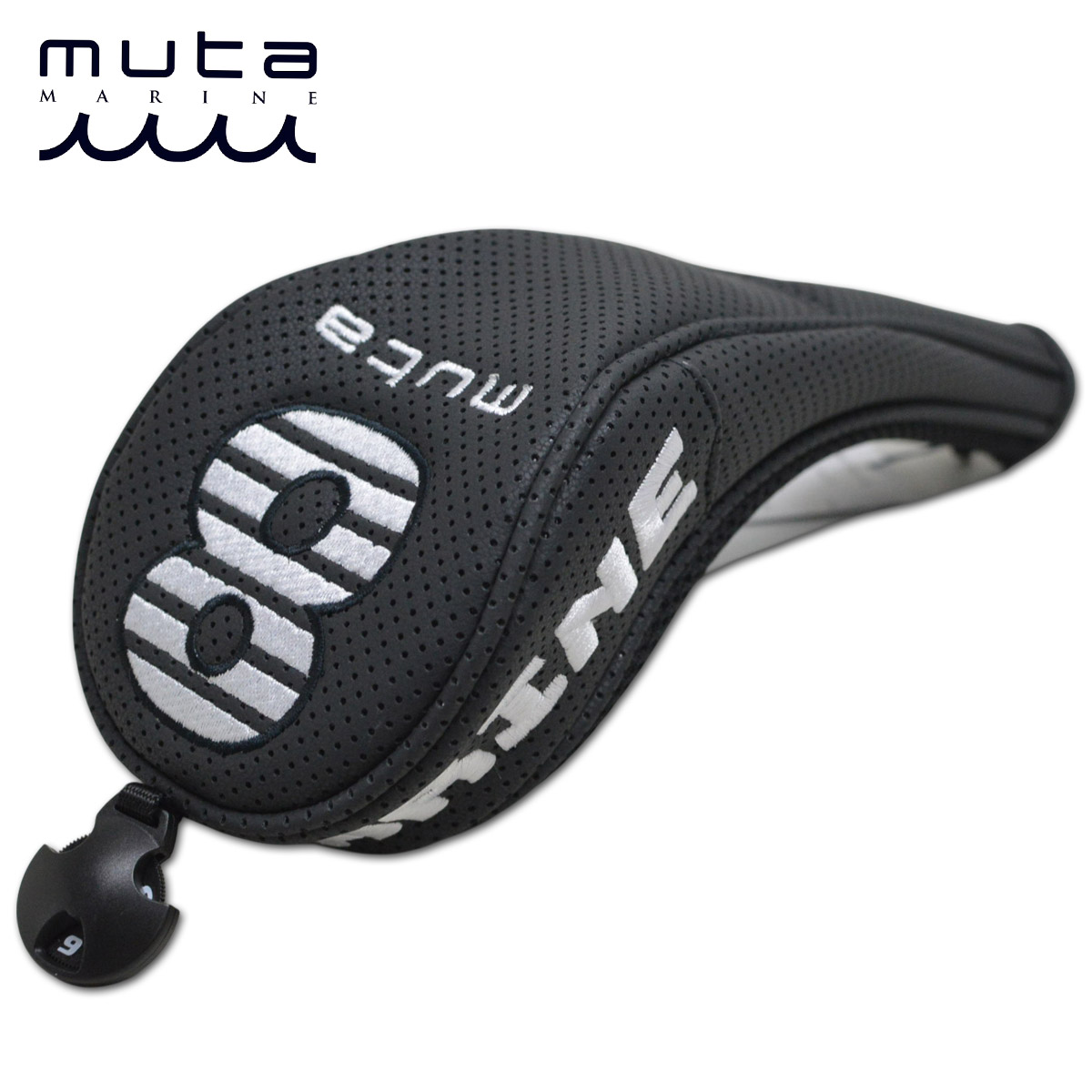 muta ヘッドカバー フェアウェイウッド用 黒 mgad750161 【 送料無料 】[ ムータ marine マリン FW CONTINUA パンチングエシカルレザー ゴルフ かっこいい おしゃれ ゴルフ golf コンペ ギフト プレゼント ]