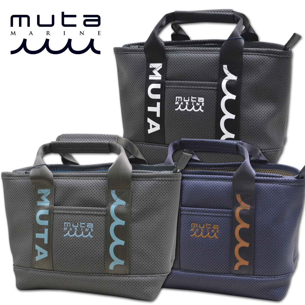 muta marine ムータ ゴルフ トートバッグ　【新品、未使用】 muta MARINE ムータ ポケットトートバッグ (Mサイズ