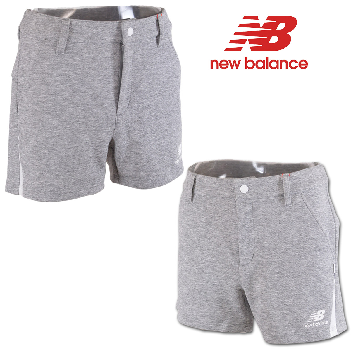 ニューバランス ショートパンツ レディース 春夏用 グレー S M L 012-6138501-20 【 送料無料 】[ new balance ゴルフウェア ウェア パンツ ストレッチ 吸汗速乾 ドライ 新作 かわいい おしゃれ ギフト プレゼント ]